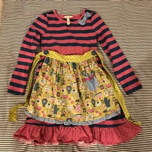 Matilda Jane dress with removable apron